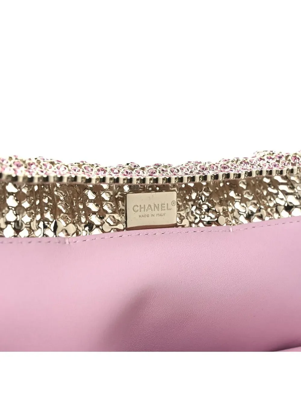 Crystal Embellished Metallic Lambskin #326758C13B
